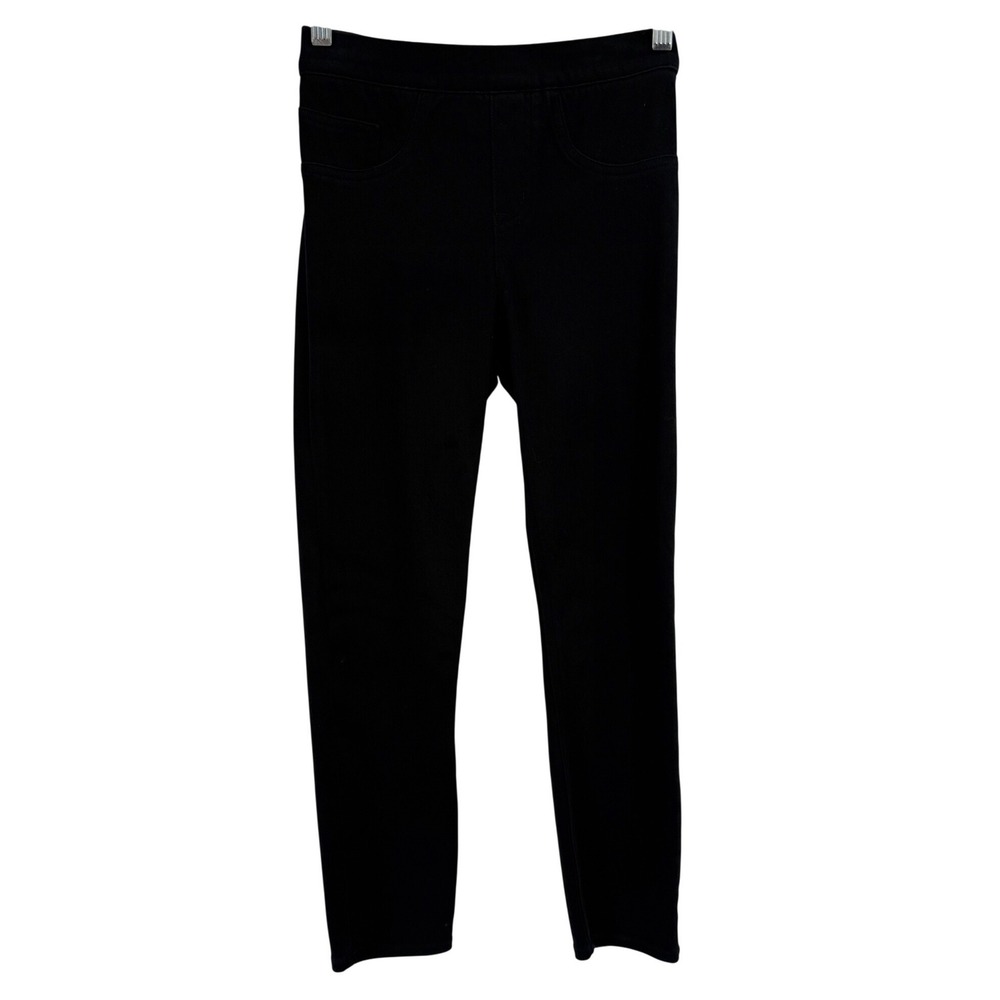 Spanx Black Skinny Jeans Womens XS Pull On High‎ Rise Stretch Denim Pants